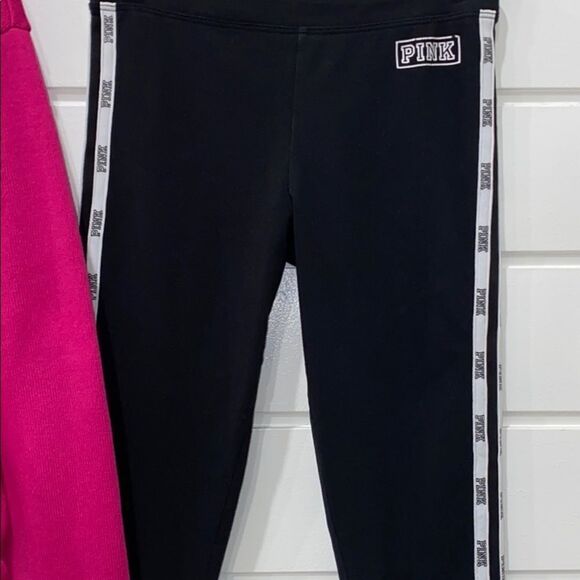 Victoria’s Secret PINK Crop Hoodie Top & Leggings - Picture 7 of 14